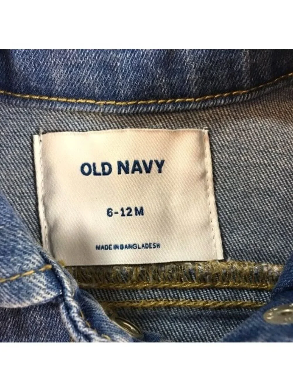 Old Navy Baby Jacket Jean Med Wash Size 6-12 months